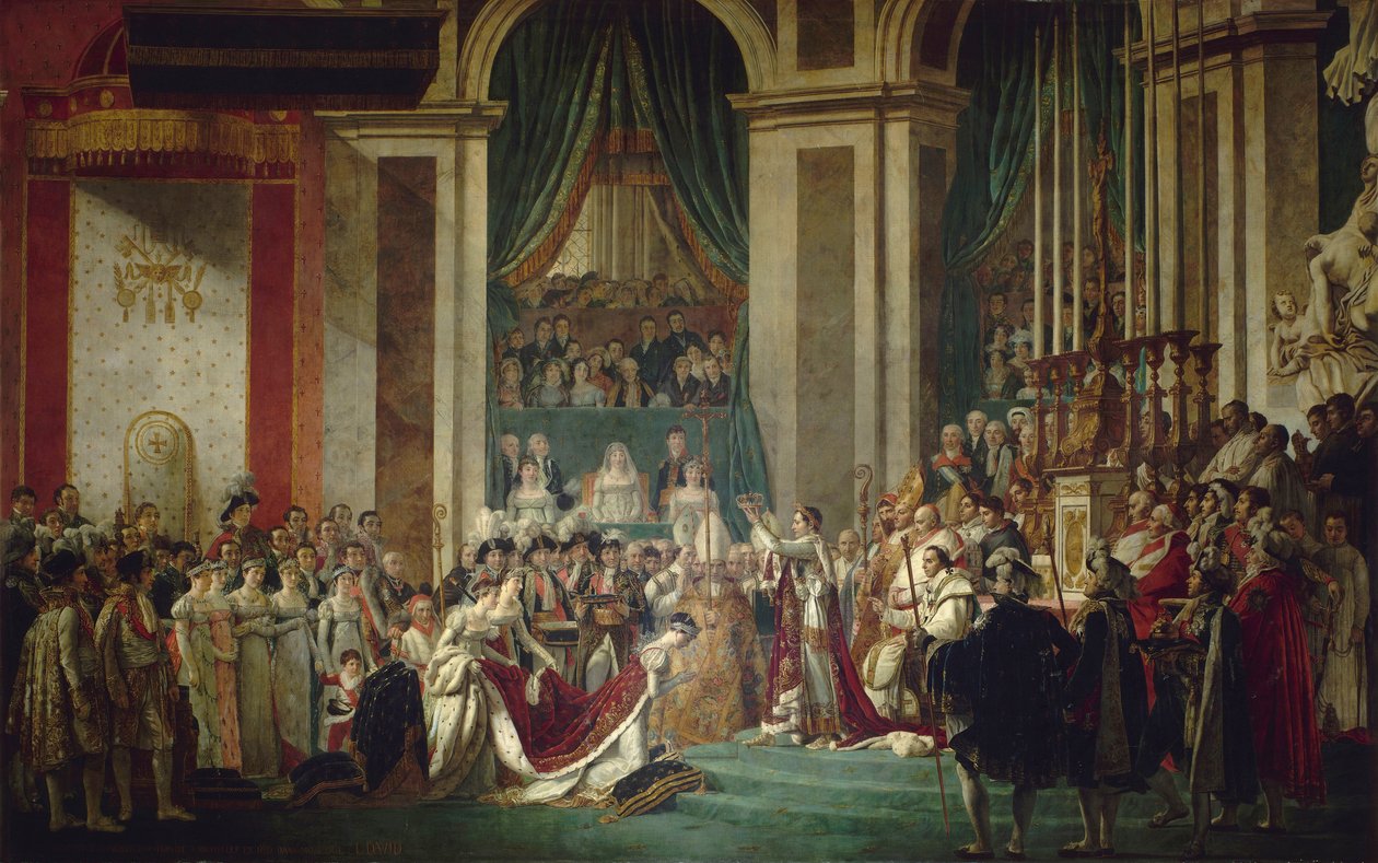 Le couronnement de lEmpereur et de lImpératrice, 2. joulukuuta 1804 tekijältä Jacques Louis David