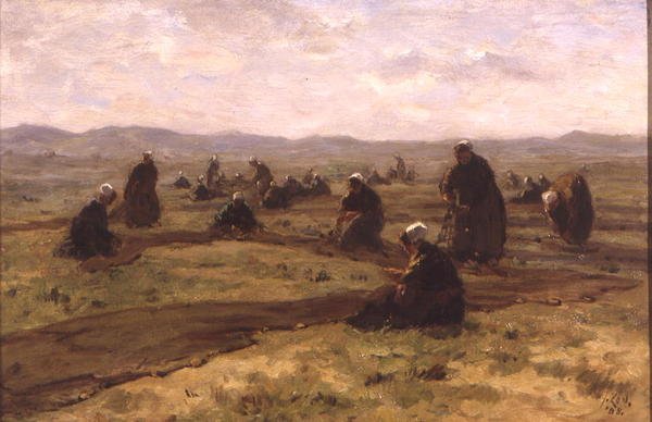 Verkkojen korjaus (öljy paneelissa) tekijältä Jacques Abraham Zon
