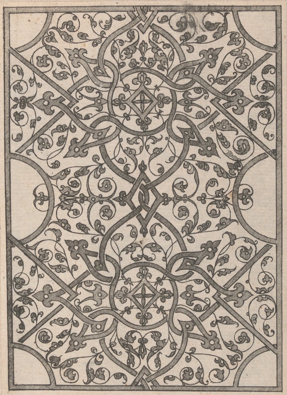 Kopiot "Passement de moresques" -kirjan jälkeen, 1800-luku. tekijältä Jacques Androuet Du Cerceau