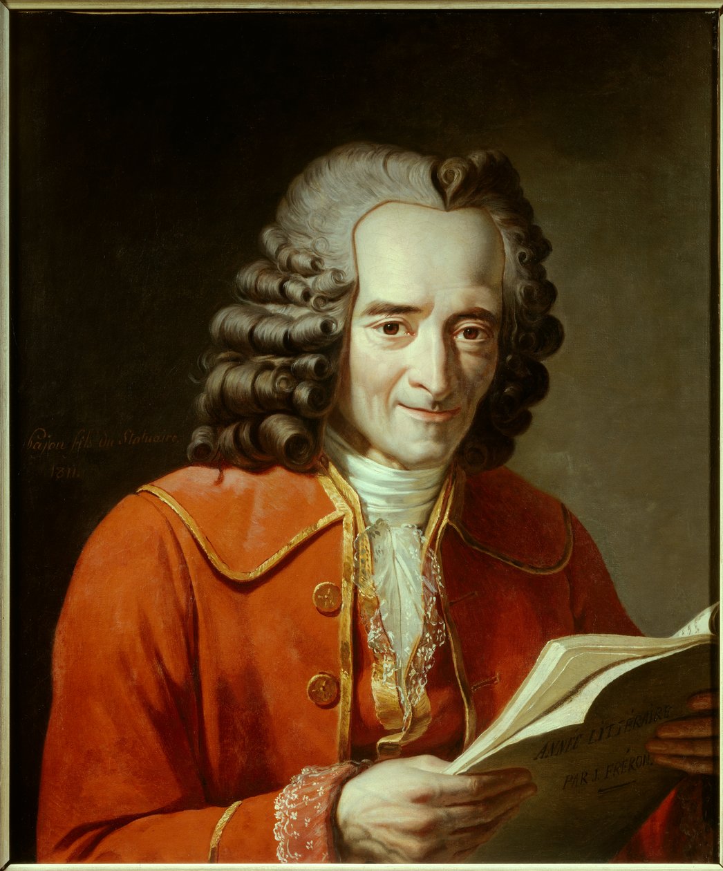 Voltairen muotokuva (Francois Marie Arouet sanoi tekijältä Jacques Augustin Catherine Pajou
