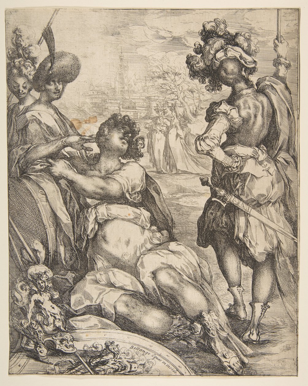 Sotilashahmot kaupungin ulkopuolella, 1595-1616. tekijältä Jacques Bellange