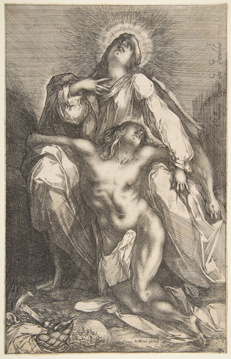 Pietà, 1612-16. tekijältä Jacques Bellange