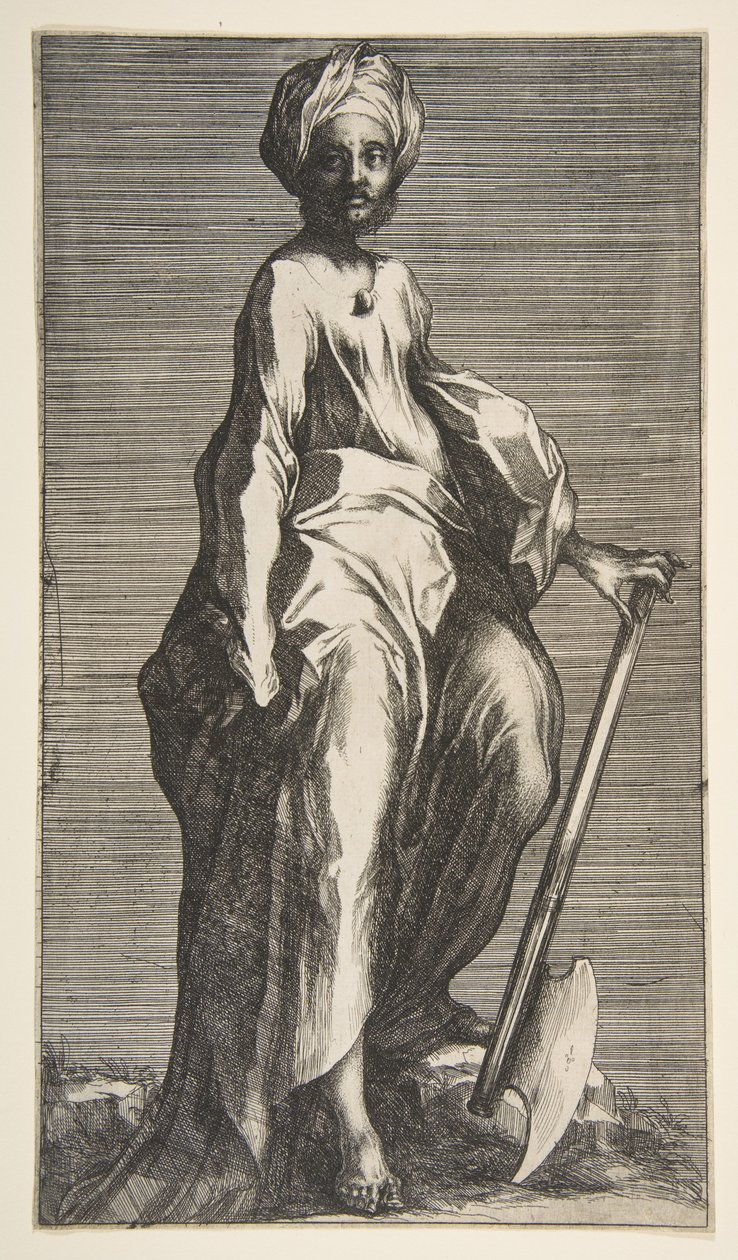 Pyhä Juudas tai Pyhä Mattias, 1595-1616. tekijältä Jacques Bellange