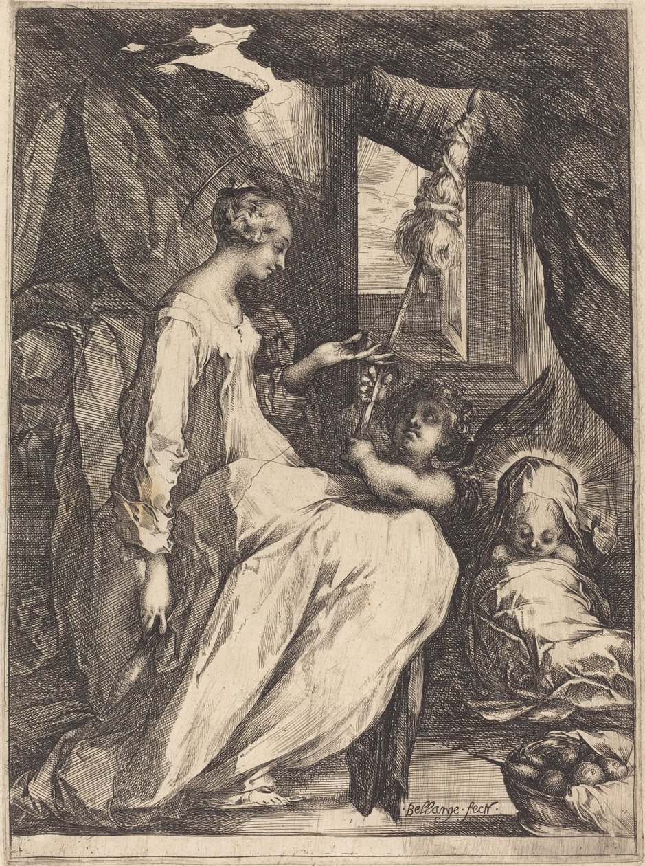 Madonna Spinning tekijältä Jacques Bellange