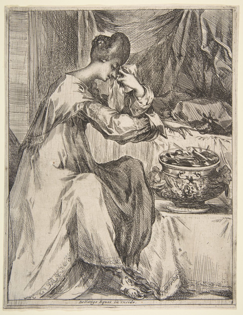 Portian itsemurha, 1612-1616. tekijältä Jacques Bellange