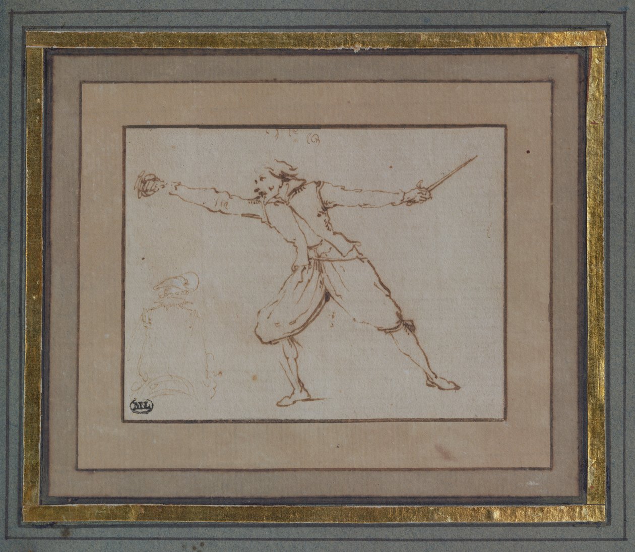 Miekkailija, 1766 tekijältä Jacques Callot