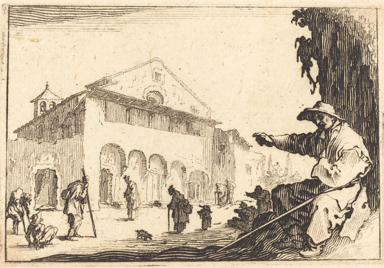 Almshouse tekijältä Jacques Callot