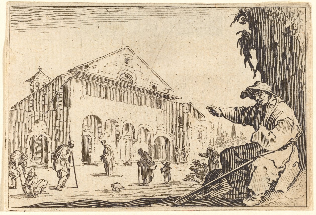 Almshouse, n. 1622. tekijältä Jacques Callot