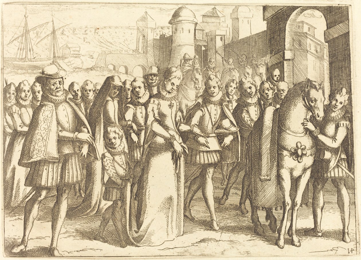 Saapuminen Valenciaan tekijältä Jacques Callot