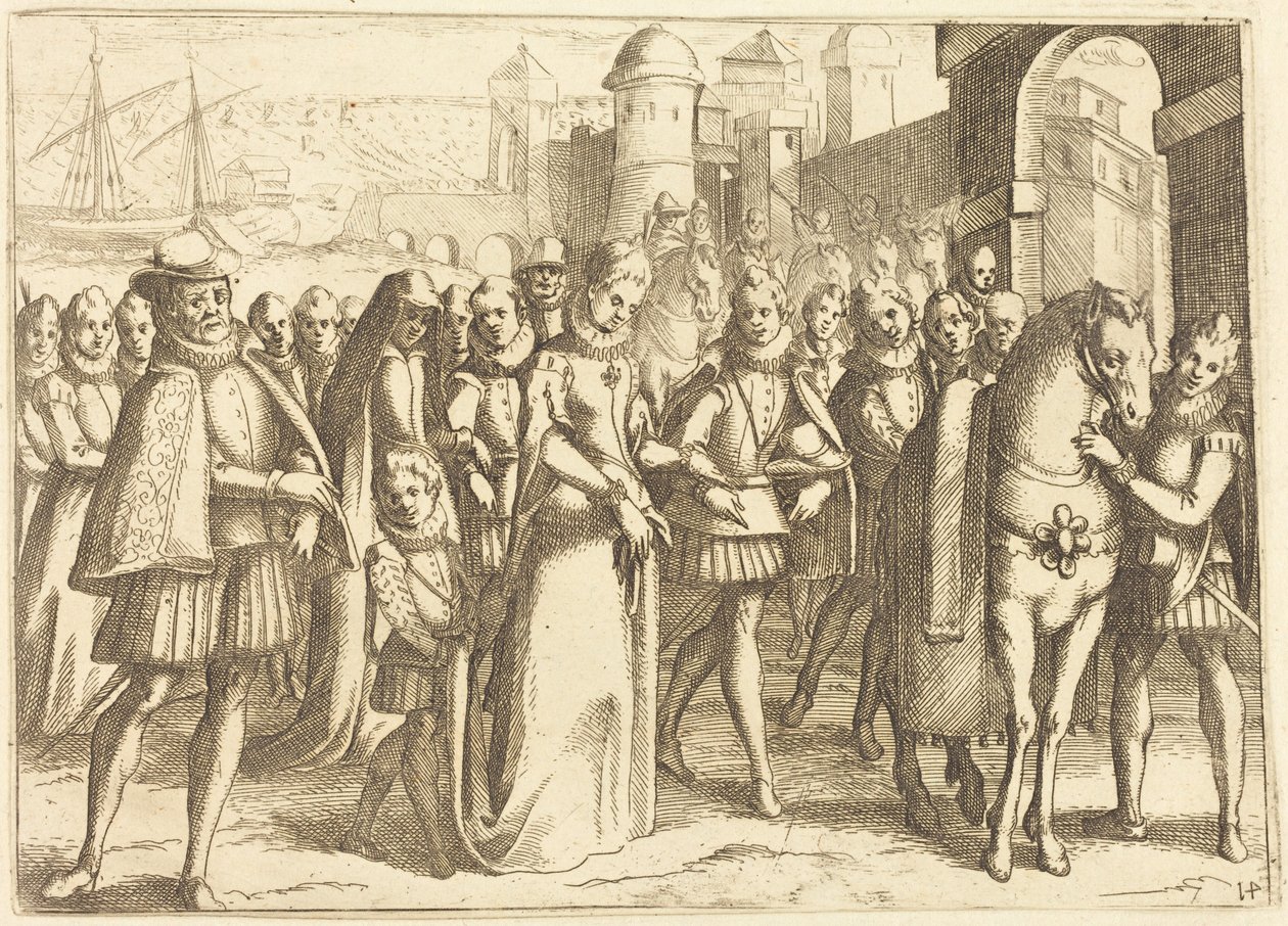 Saapuminen Valenciaan tekijältä Jacques Callot