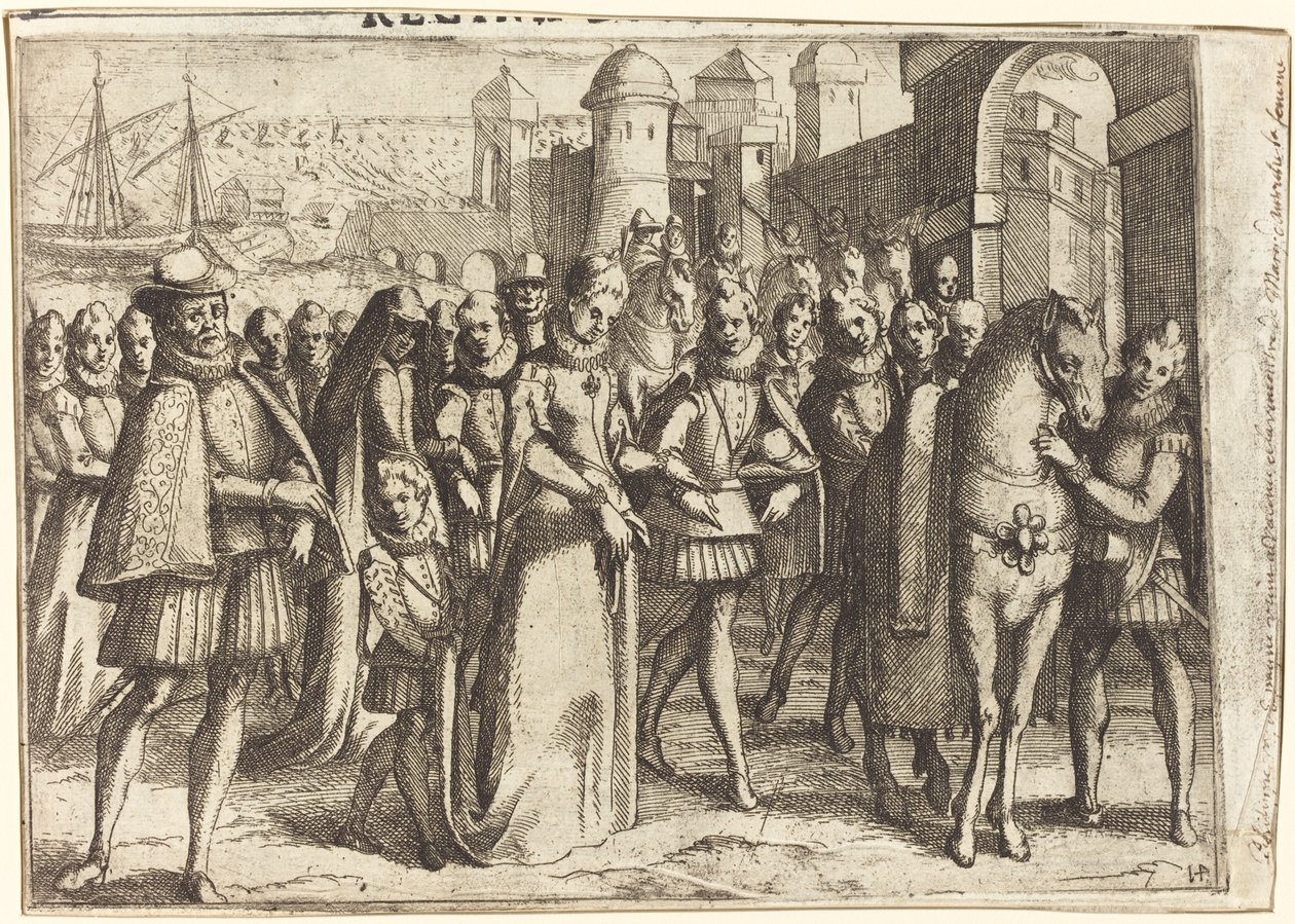Saapuminen Valenciaan [recto] tekijältä Jacques Callot