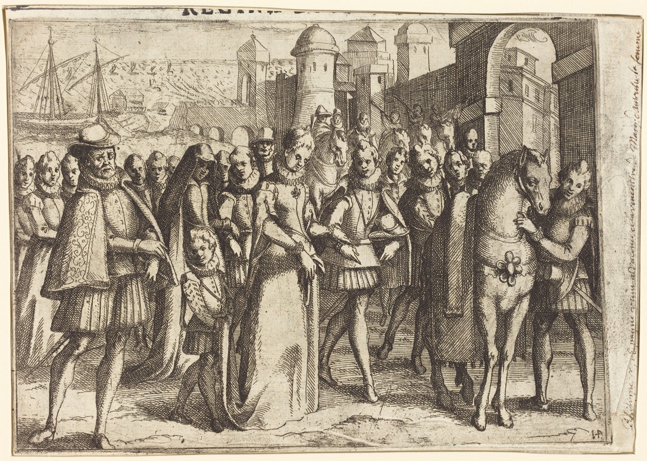 Saapuminen Valenciaan [etupuoli] tekijältä Jacques Callot