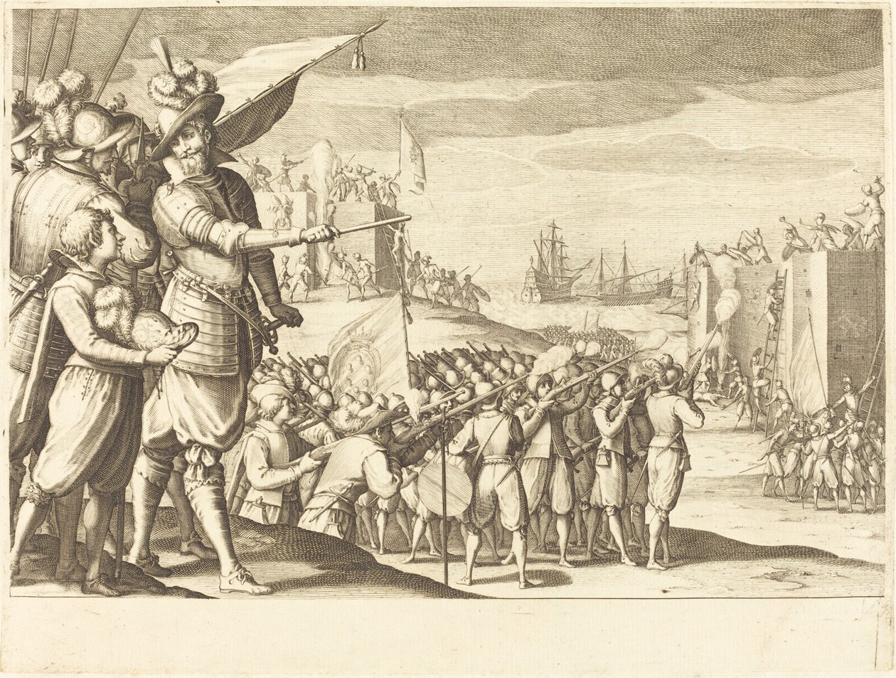 Hyökkäys kahteen linnoitukseen tekijältä Jacques Callot