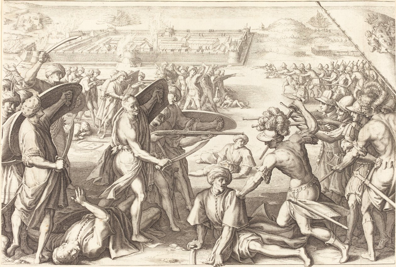 Hyökkäys ulompiin linnoituksiin tekijältä Jacques Callot