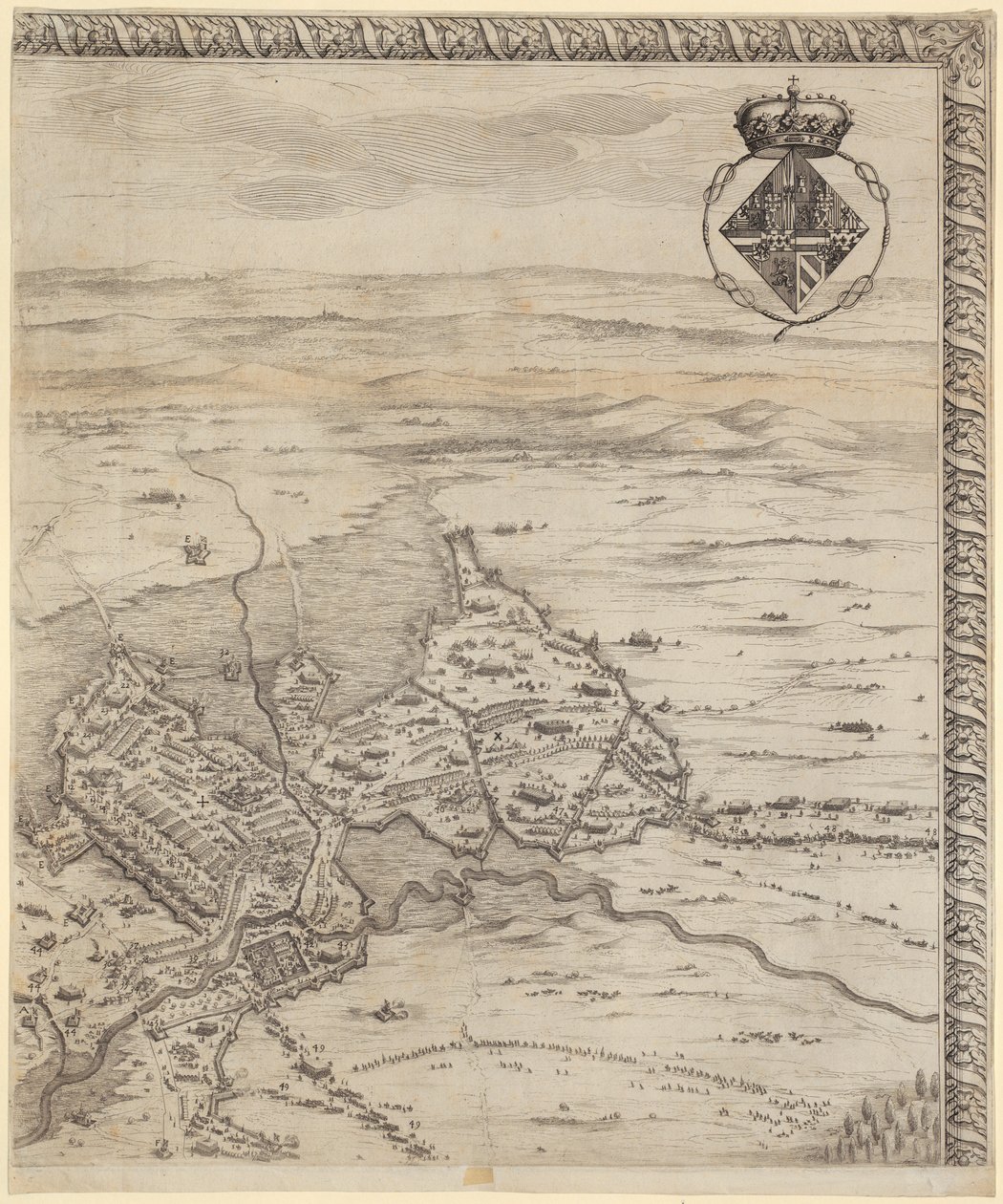 Ote teoksesta ”Bredan taistelu” tekijältä Jacques Callot