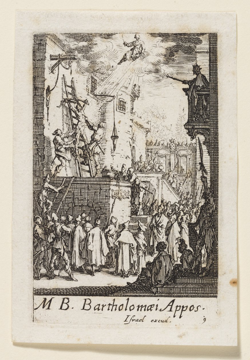 Apostoli Bartolomeus (Bartholomaei Appos.) tekijältä Jacques Callot