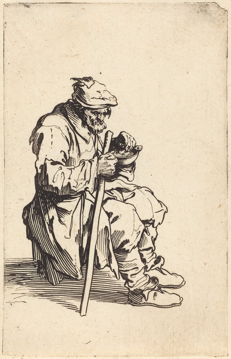 Syövä kerjäläinen tekijältä Jacques Callot