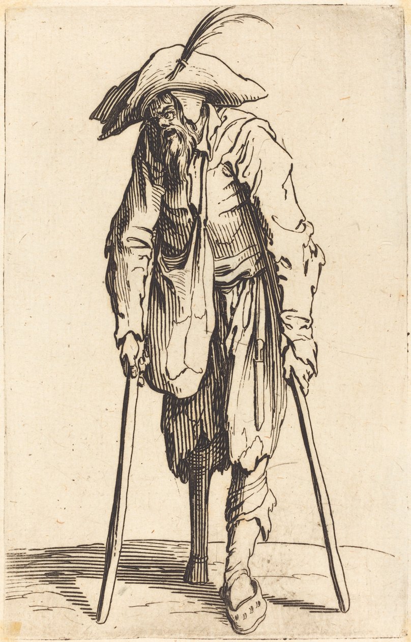 Kerjäläinen puisella jalalla tekijältä Jacques Callot