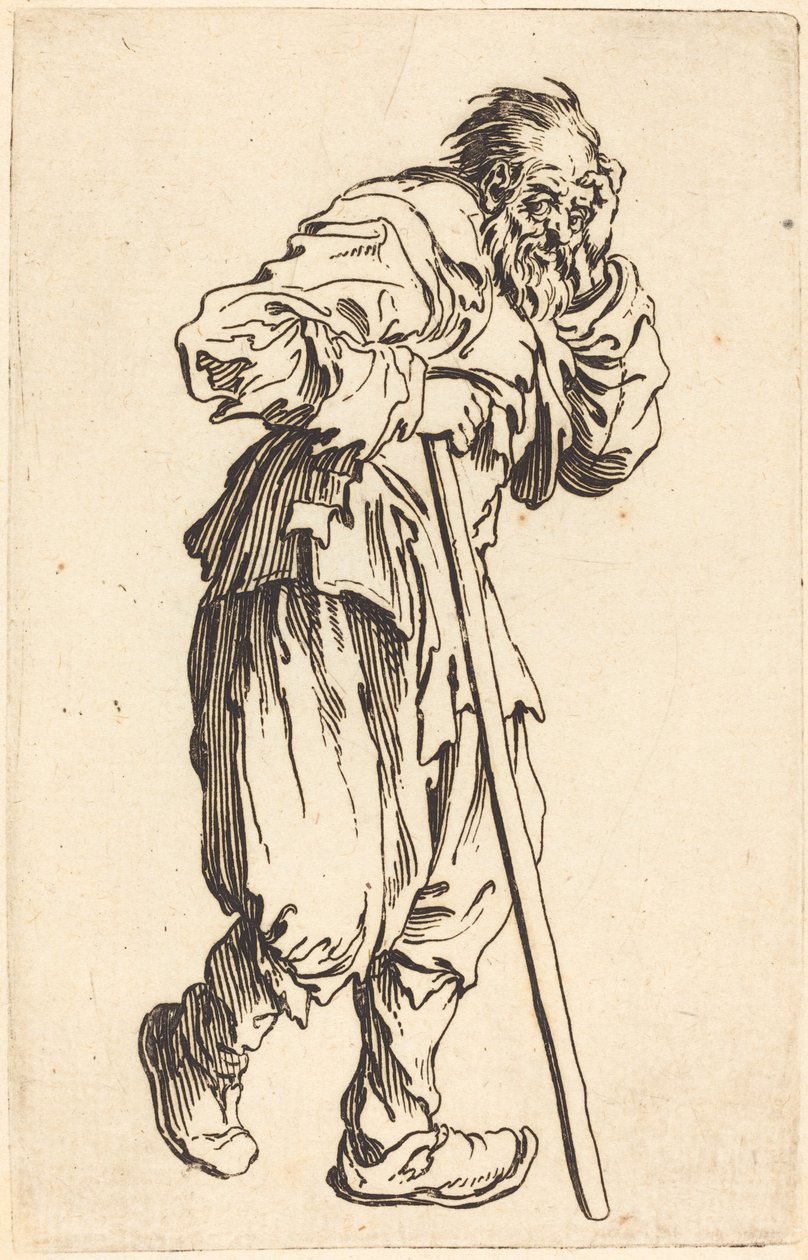 Kerjäläinen kepillä tekijältä Jacques Callot