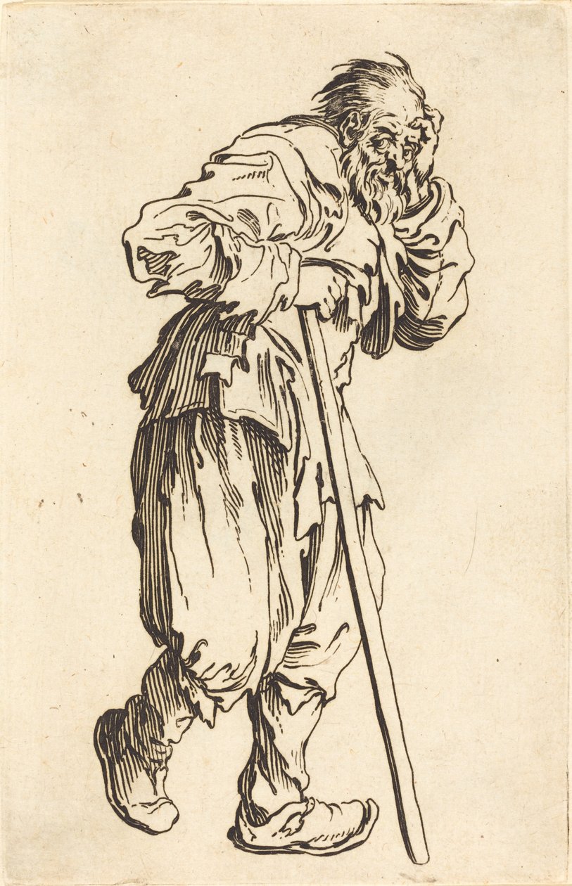 Kerjäläinen kepillä tekijältä Jacques Callot