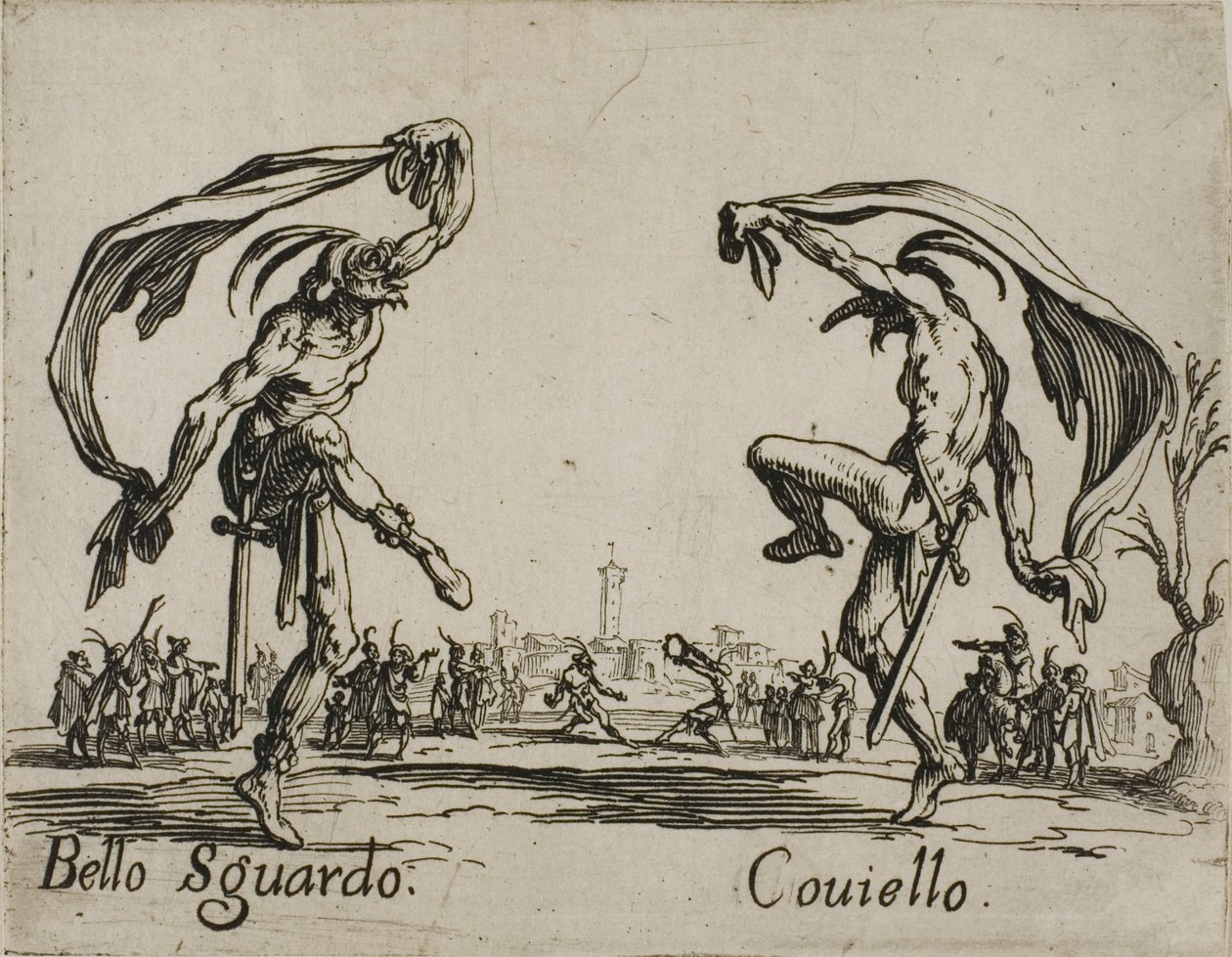 Bello Sguardo - Coviello, levy 18 alkaen Balli di Sfessaniaa tekijältä Jacques Callot