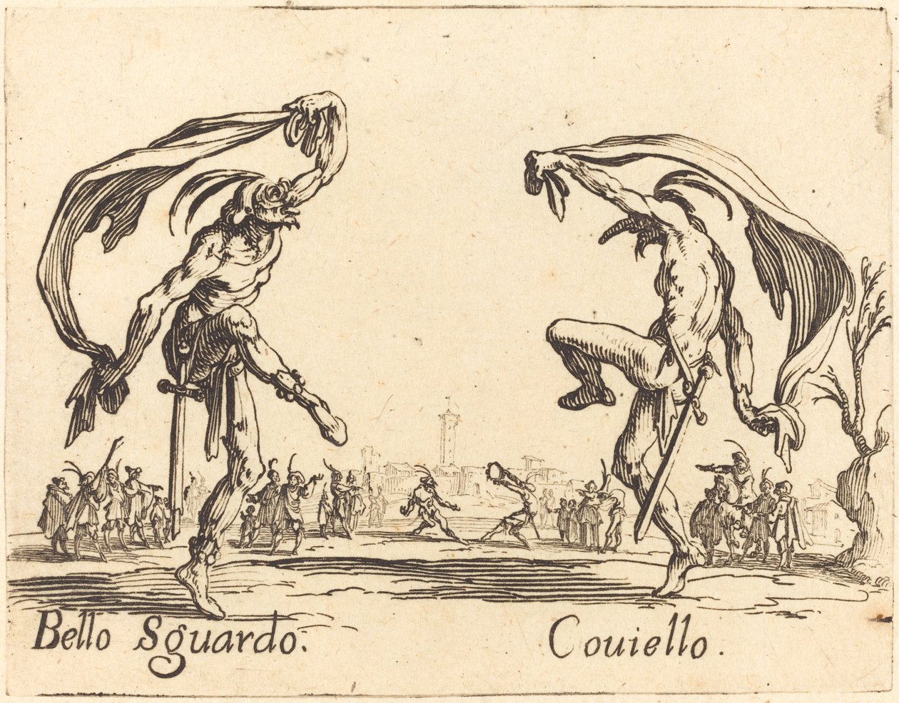 Bello Sguardo ja Coviello tekijältä Jacques Callot