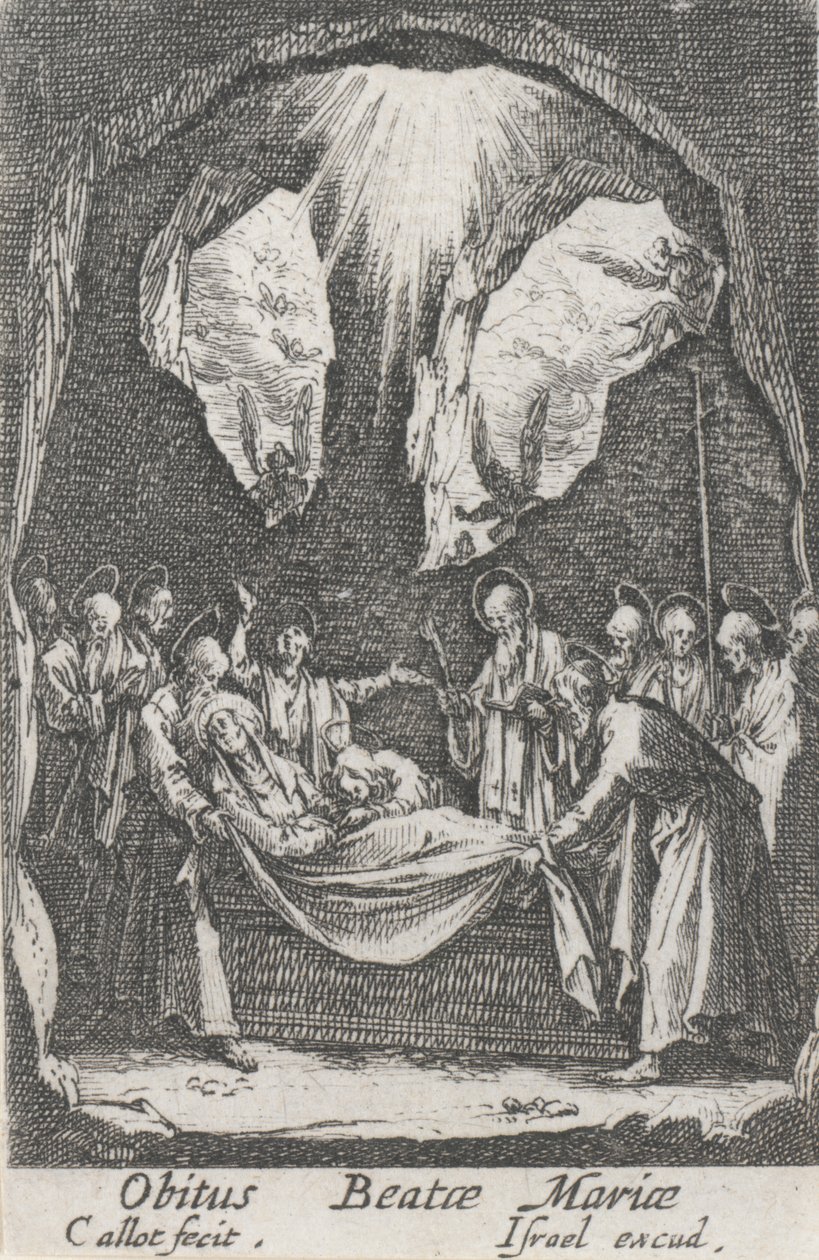 Neitsyen hautaus, nro. 12 Neitsyen elämästä tekijältä Jacques Callot