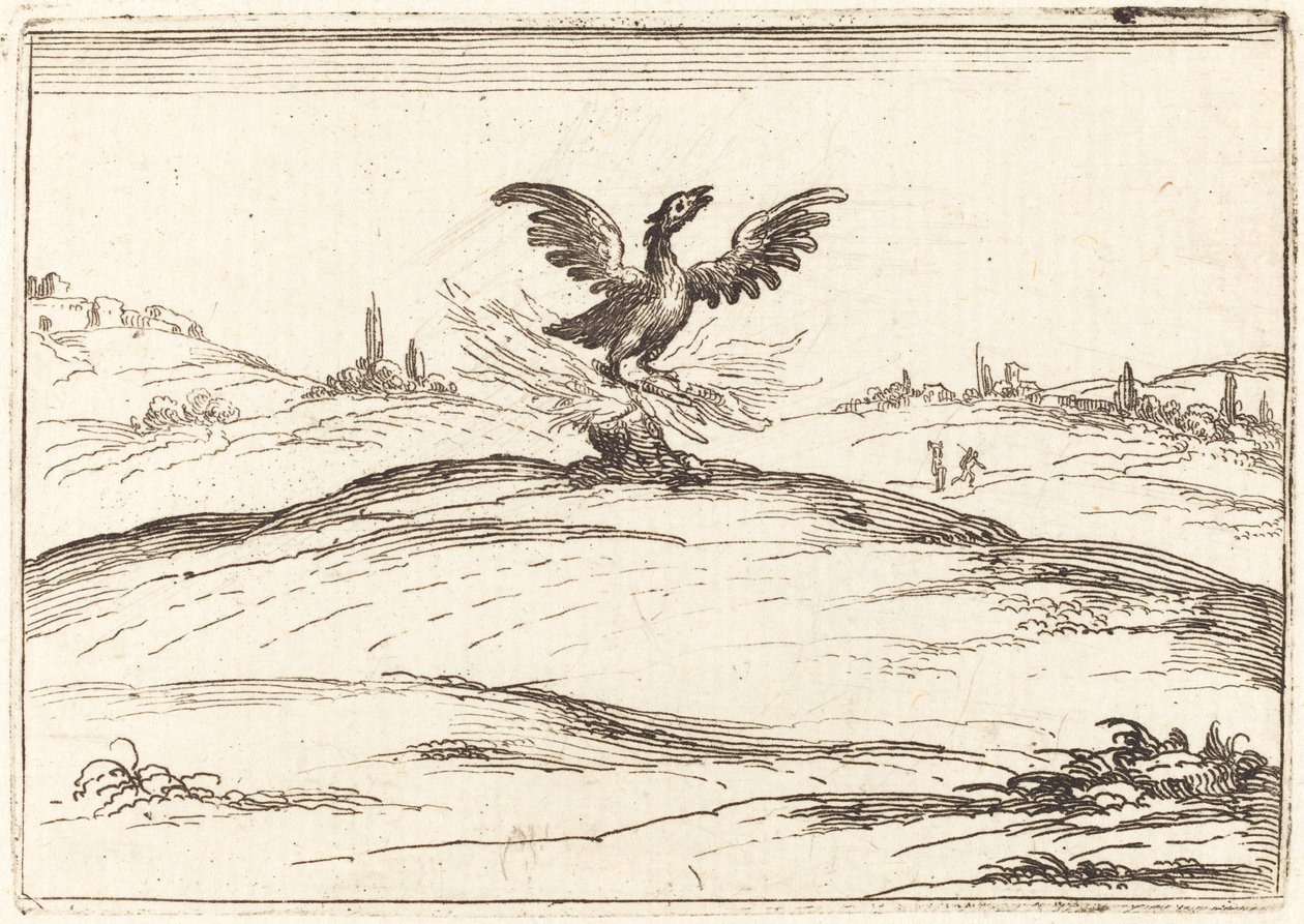 Palava Phoenix, 1628. tekijältä Jacques Callot