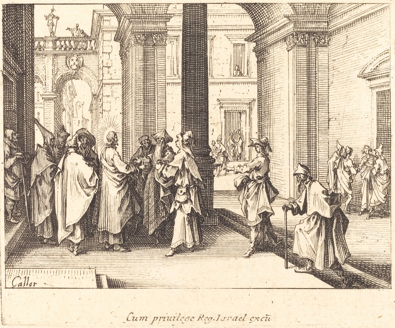 Caesarin kolikko, 1635. tekijältä Jacques Callot
