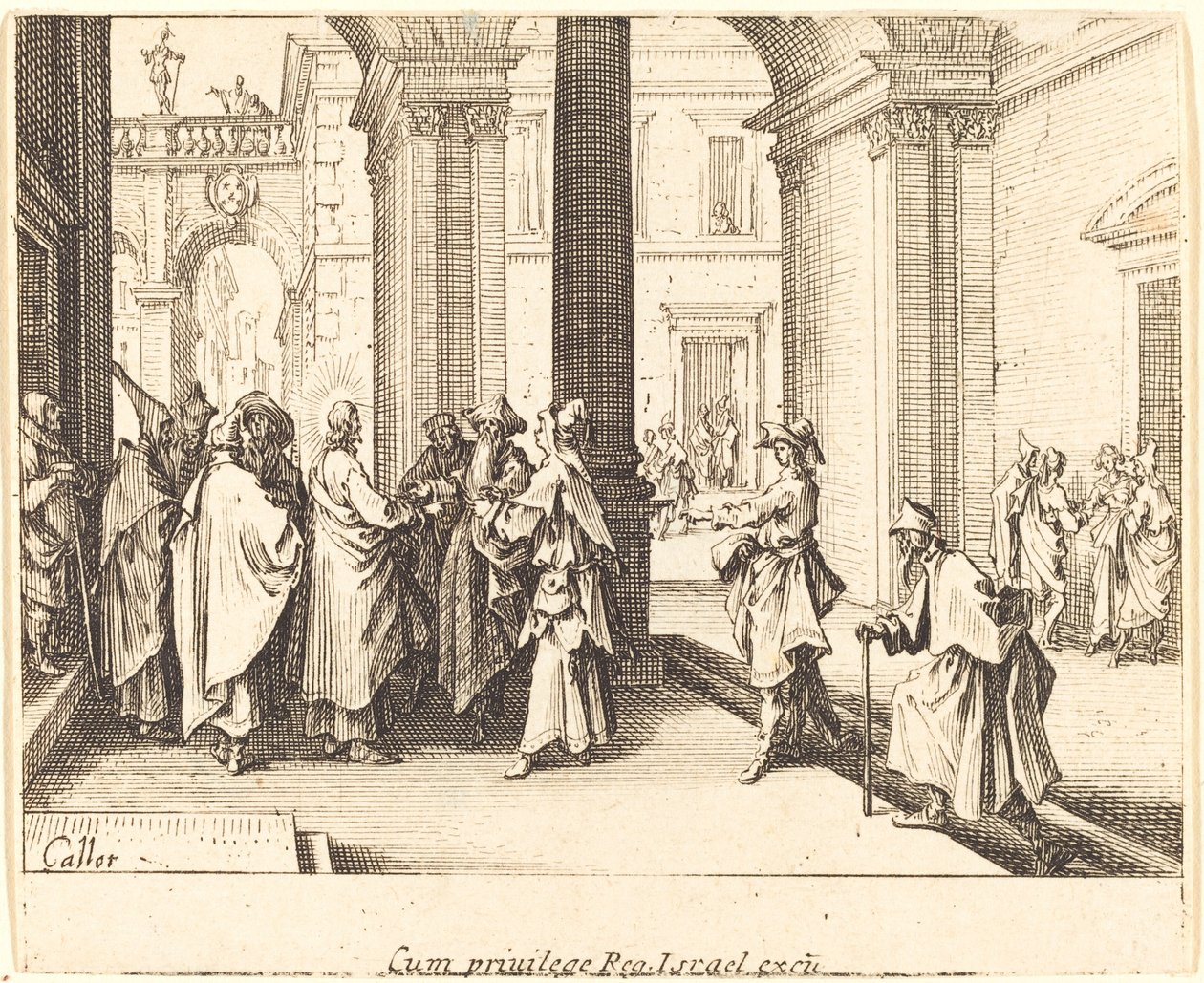 Caesarin kolikko, 1635. tekijältä Jacques Callot