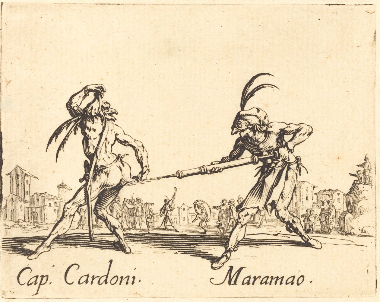 luku. Cardoni ja Maramao tekijältä Jacques Callot