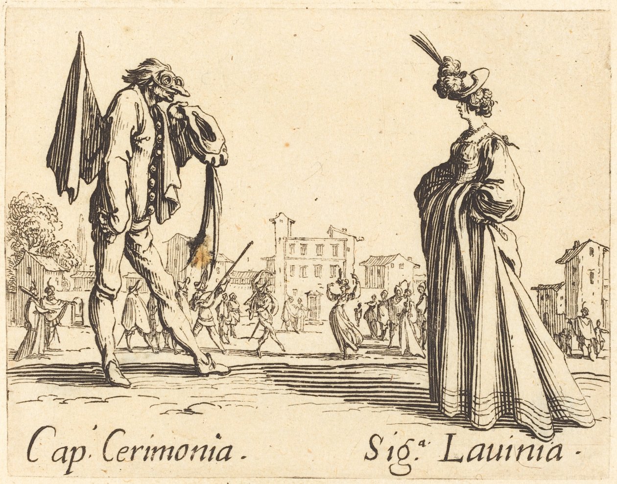 Cap. Ceremony ja Siga. Lavinia tekijältä Jacques Callot