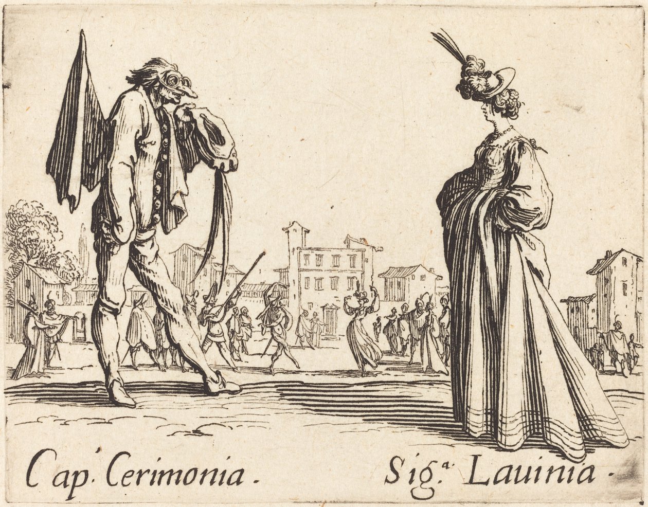 Cap. Ceremony ja Siga. Lavinia tekijältä Jacques Callot