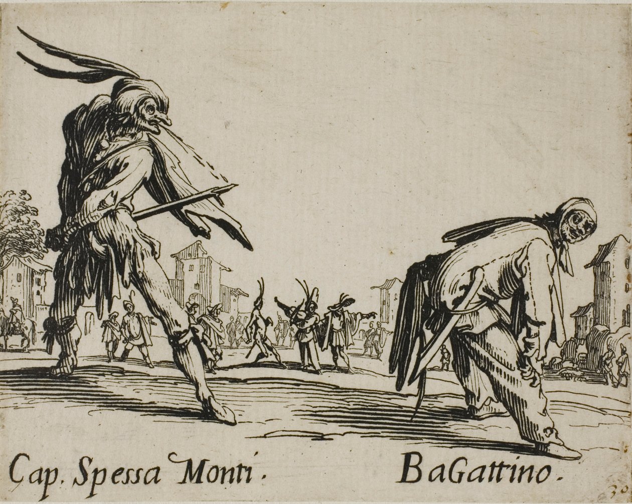 Capitan Spessa Monti - Begattino, levy 10, Balli di Sfessania tekijältä Jacques Callot