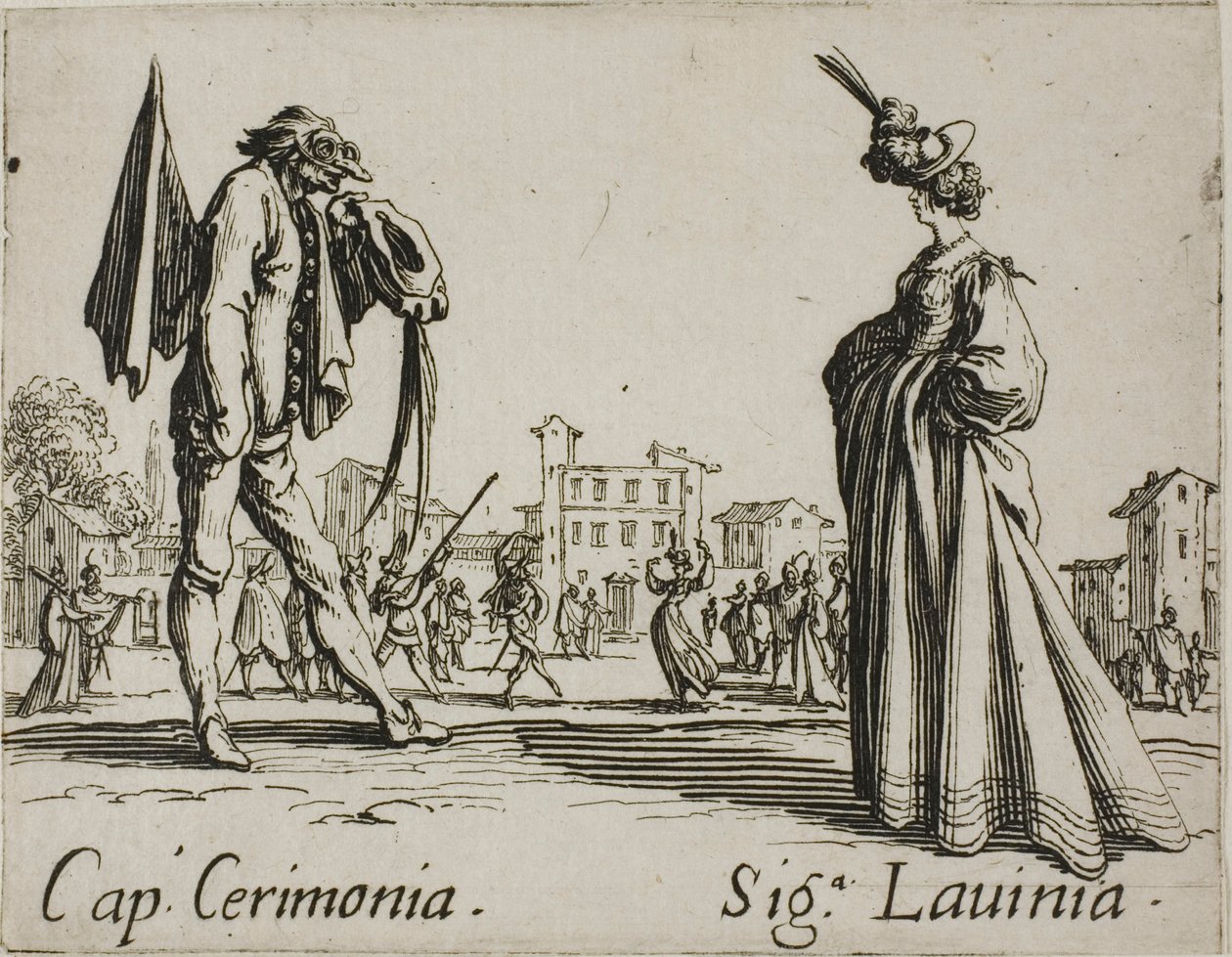 Kapteenin seremonia - Lady Lavinia, levy 3 Balli di Sfessaniasta. tekijältä Jacques Callot