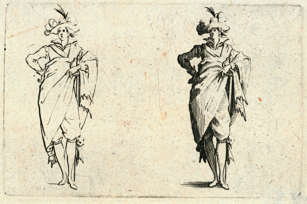 Eri lukujen kapriisit tekijältä Jacques Callot