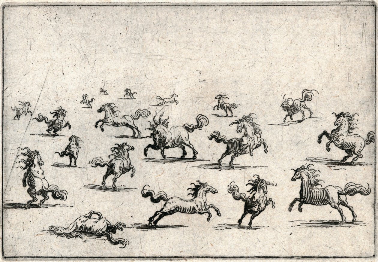 Eri lukujen kapriisit tekijältä Jacques Callot