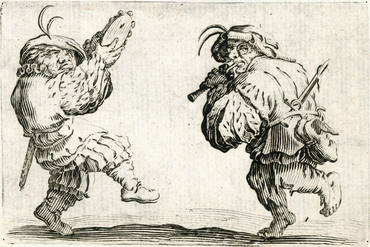 Eri lukujen kapriisit tekijältä Jacques Callot