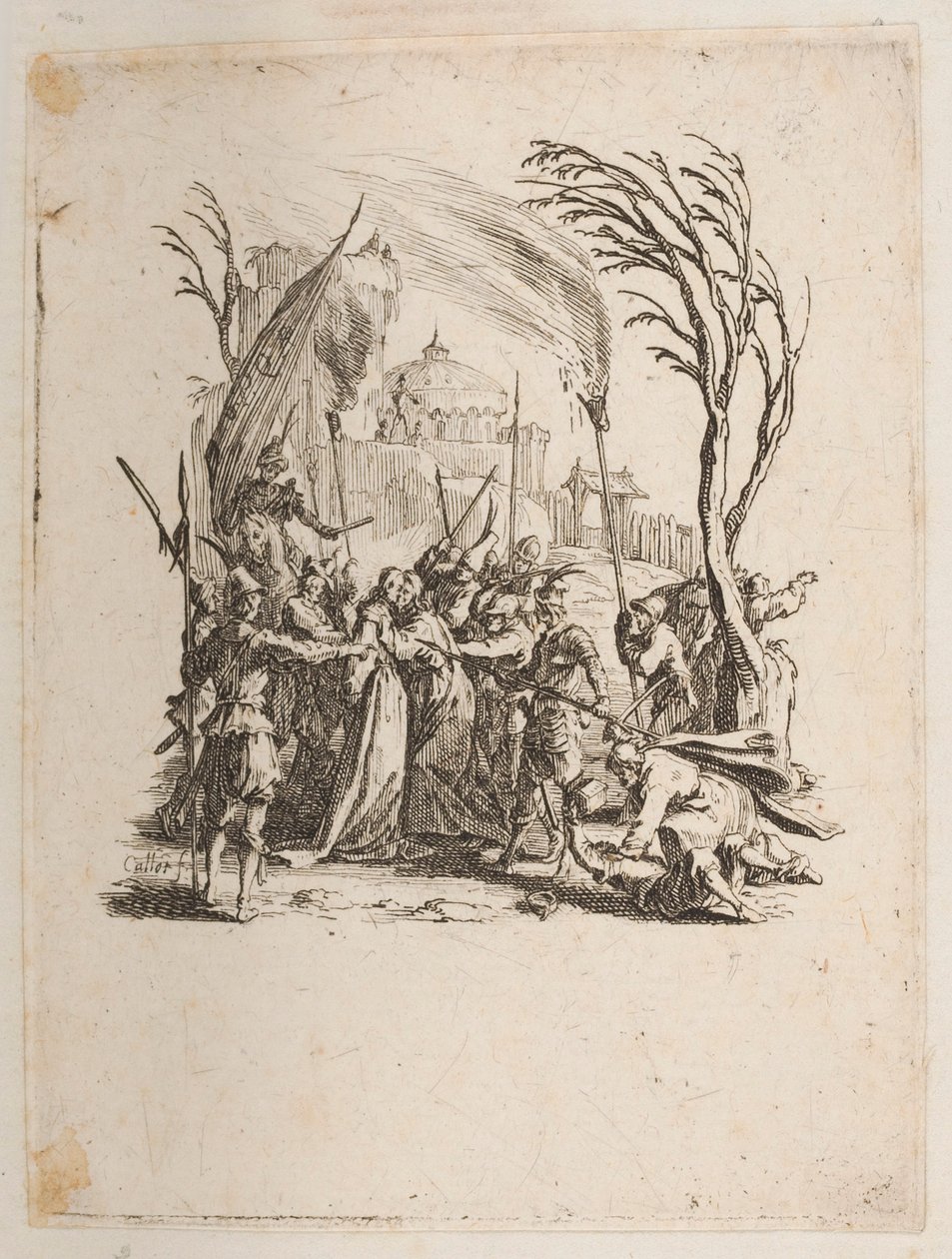 Kristus annettiin juutalaisille, ei. 4/11 La Petite Passionista tekijältä Jacques Callot