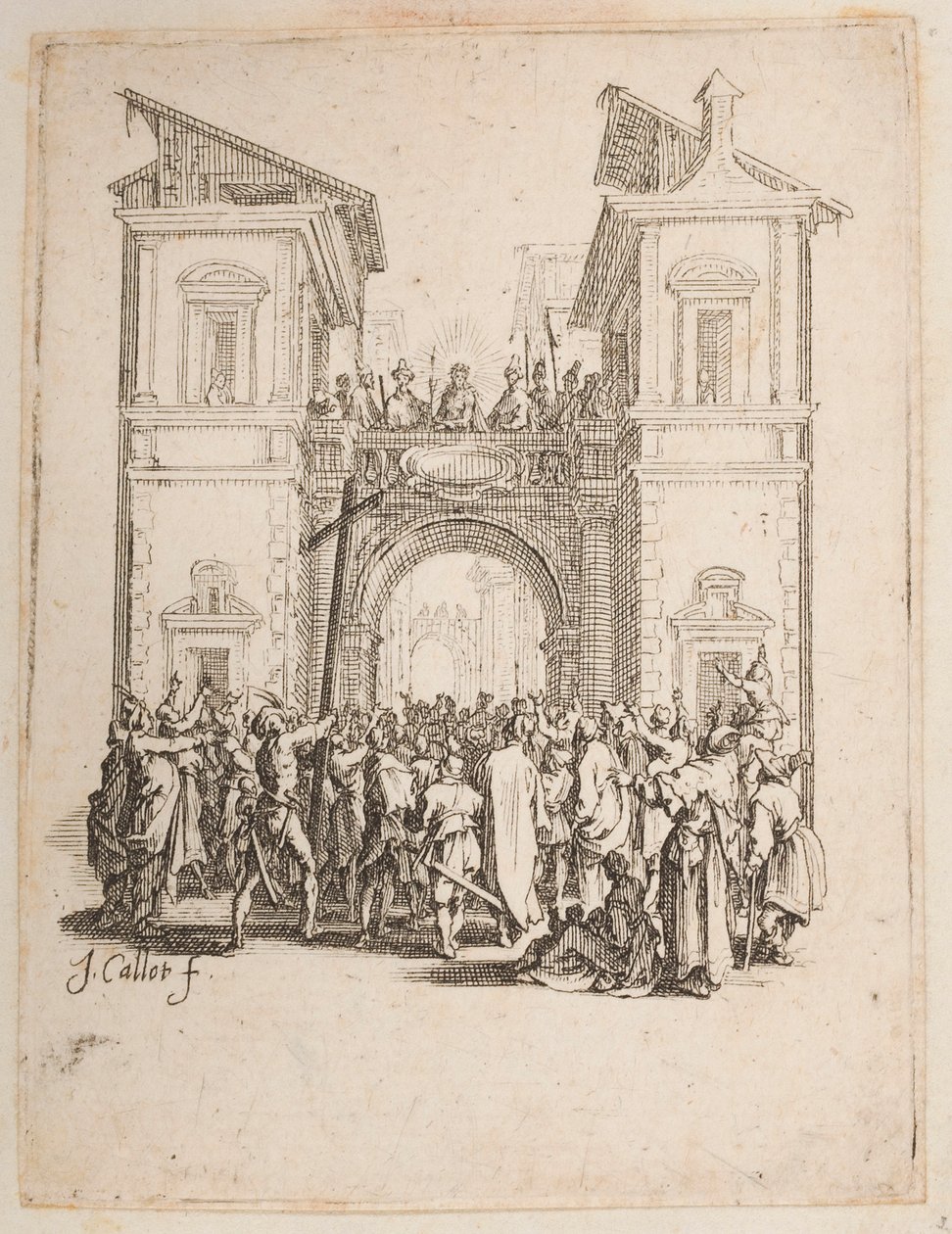 Kristus esiteltiin kansalle, ei. 9/11 La Petite Passionista tekijältä Jacques Callot