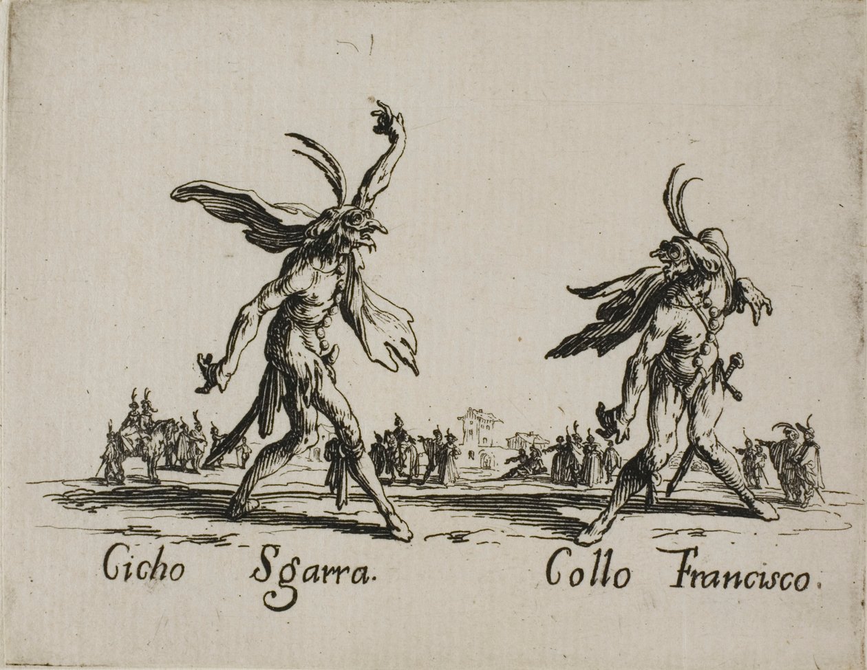 Cicho Sgarra - Collo Francisco, levy 6 alkaen Balli di Sfessaniaa tekijältä Jacques Callot