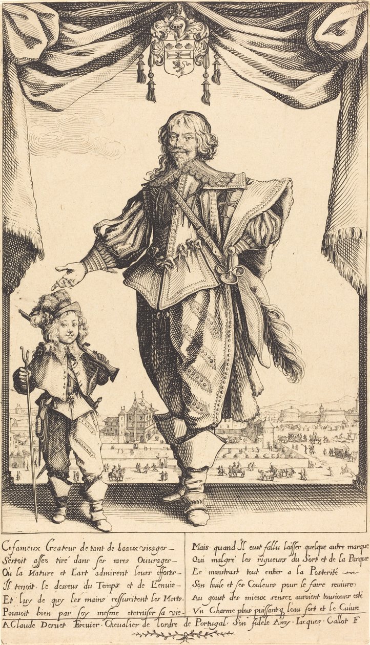Claude Deruet ja hänen poikansa Jean tekijältä Jacques Callot