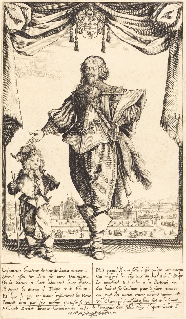 Claude Deruet ja hänen poikansa Jean tekijältä Jacques Callot