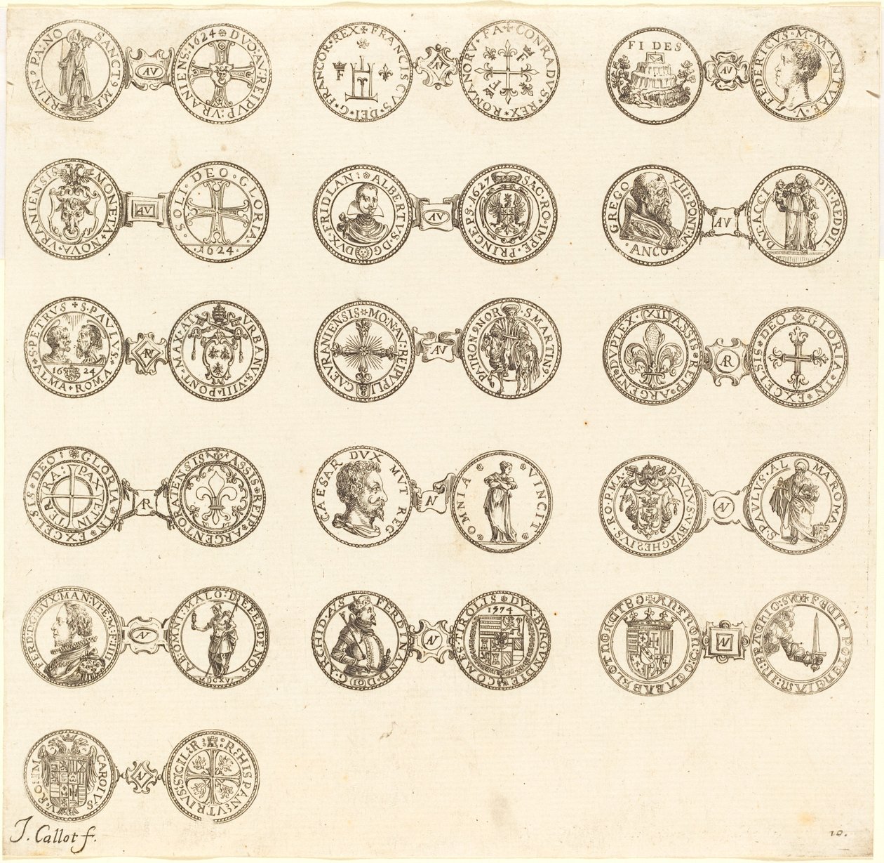 Kolikot [levy 10] tekijältä Jacques Callot