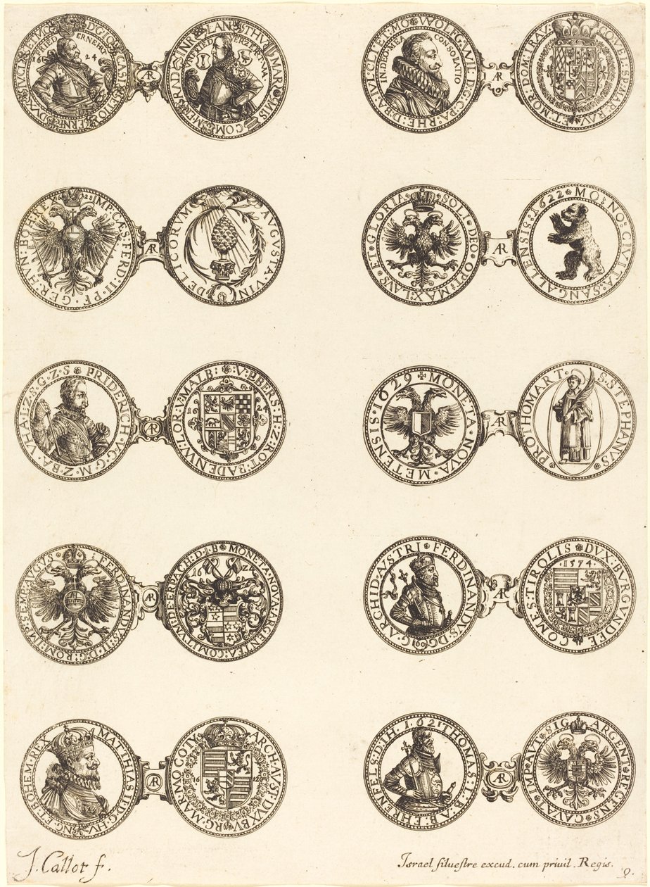 Kolikot [levy 9] tekijältä Jacques Callot