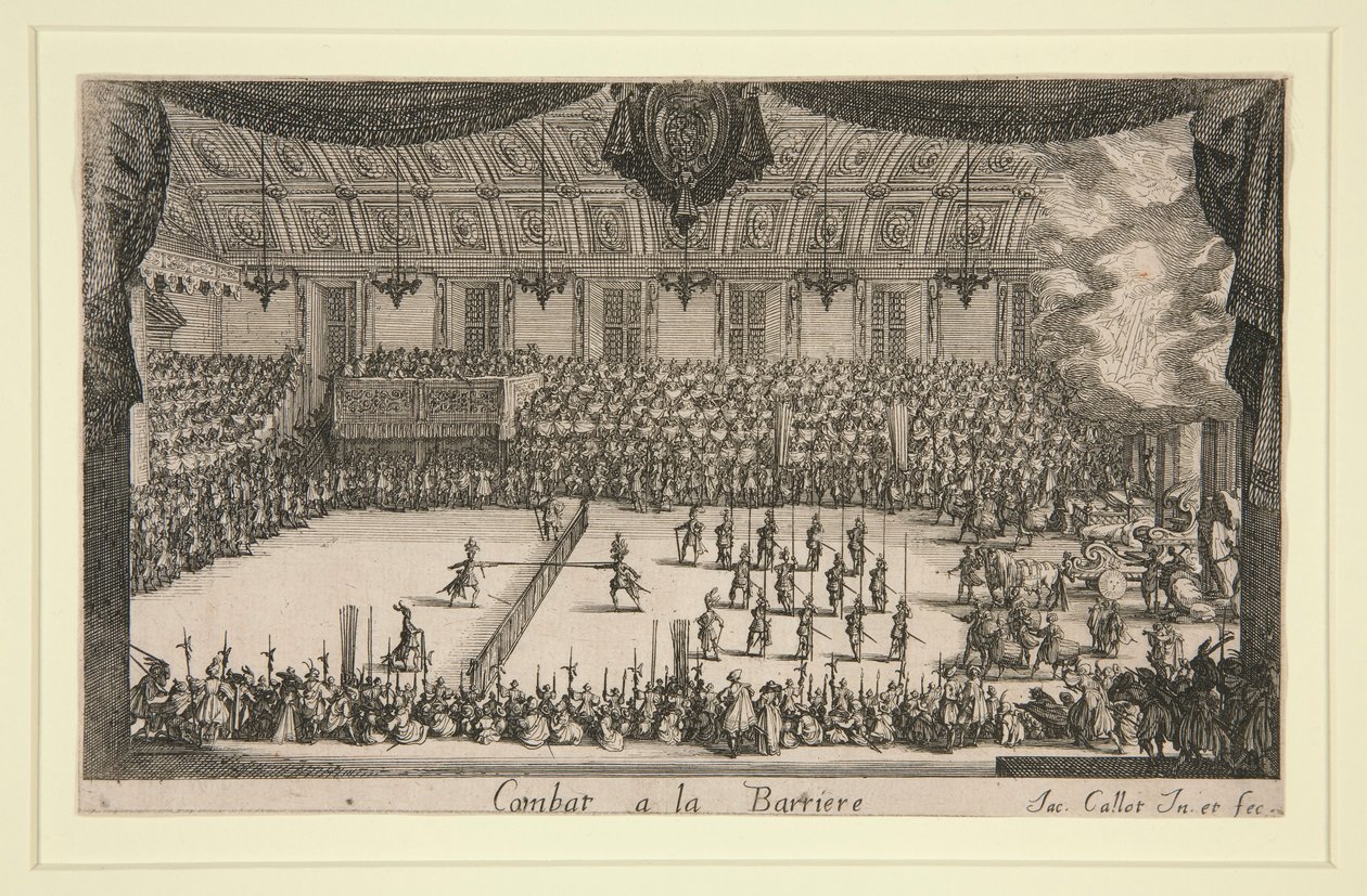 Taistele a la Barrieresta tekijältä Jacques Callot