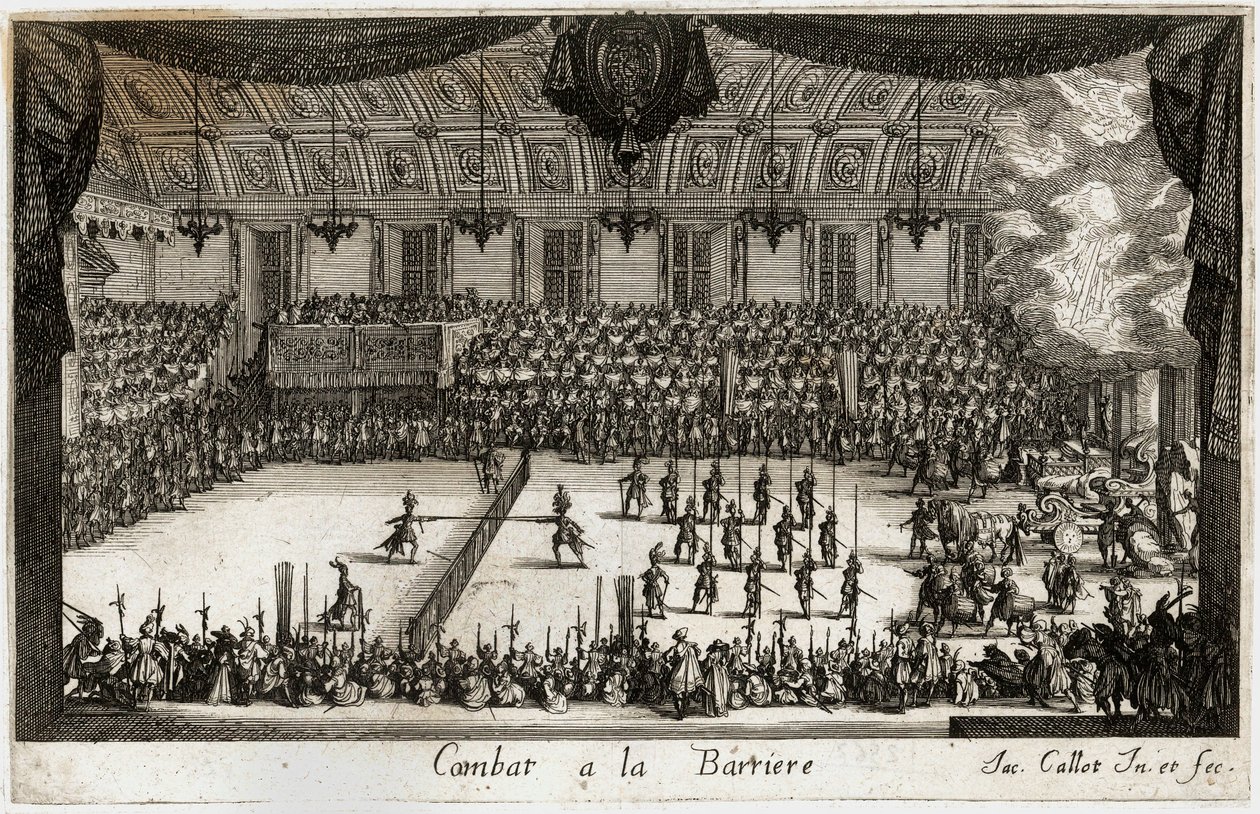 Combat a la barriere: turnaus ... (kaiverrus) tekijältä Jacques Callot