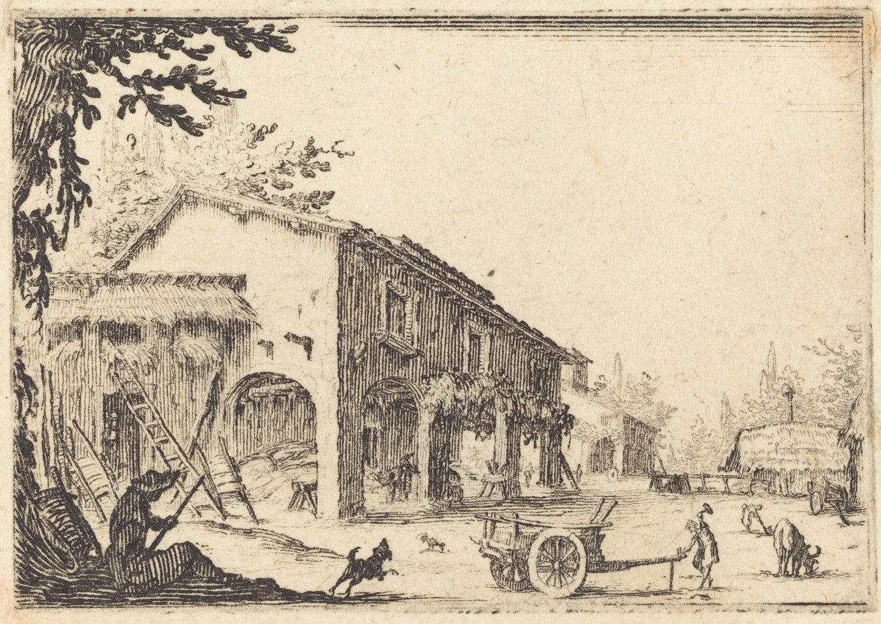 Maatilan piha tekijältä Jacques Callot