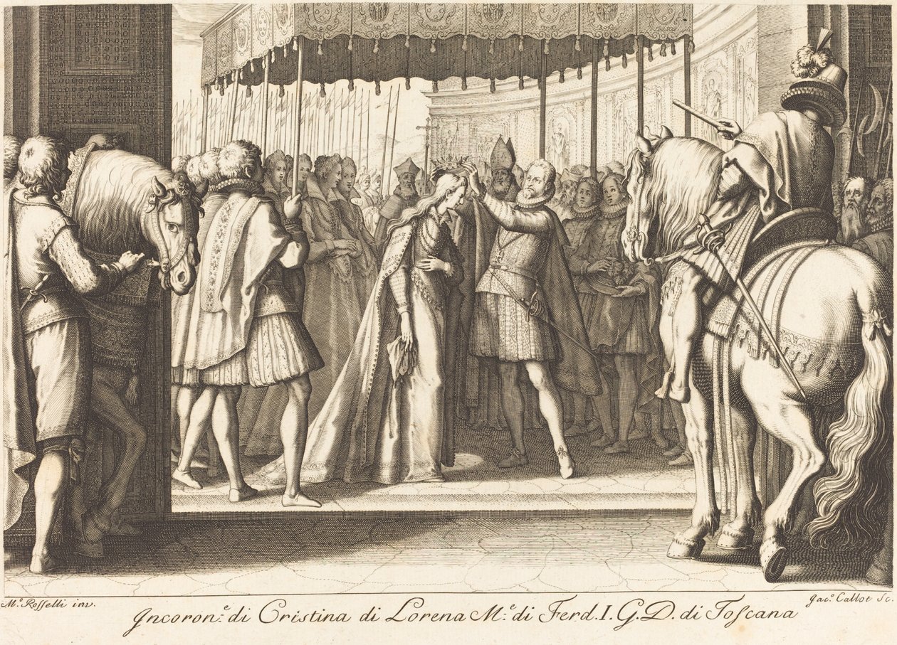 Suurherttuattaren kruunaus tekijältä Jacques Callot