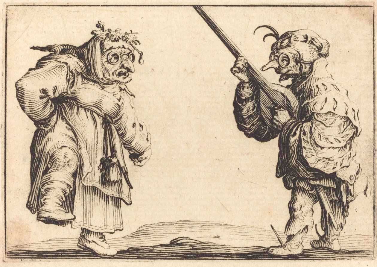 Tanssijat Luutan kanssa tekijältä Jacques Callot